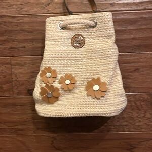 Marina Galanti Woven Bucket/Backpack Bag